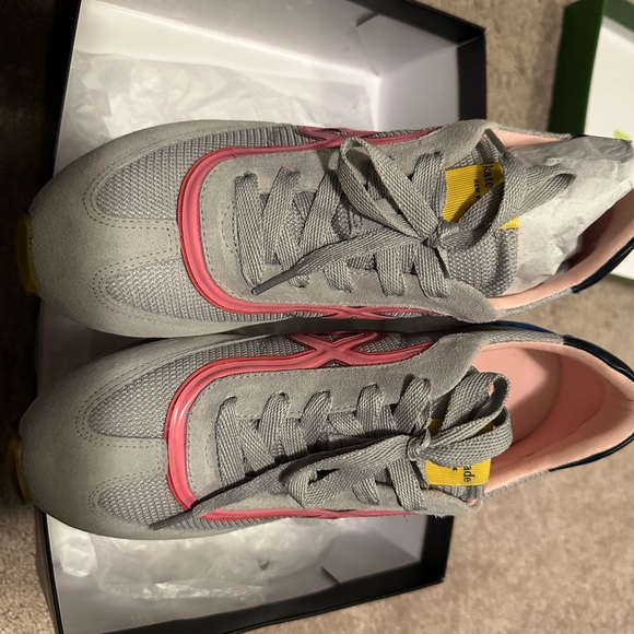 Kate Spade Gray Sneakers with Pink and Blue Accents - Picture 5 of 5